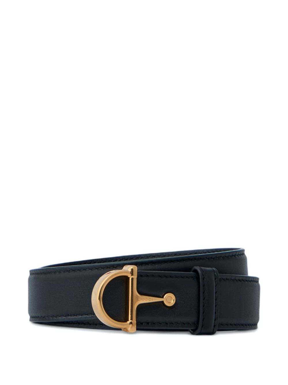 Horsebit leather belt - 4