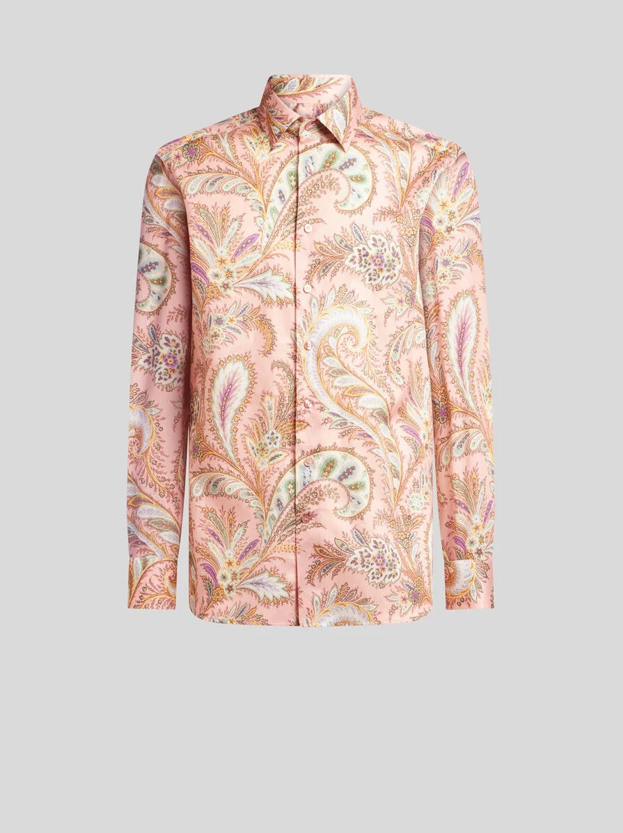 FLORAL PAISLEY COTTON SHIRT - 1