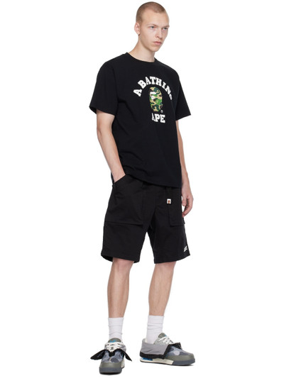 A BATHING APE® Black Belted Shorts outlook