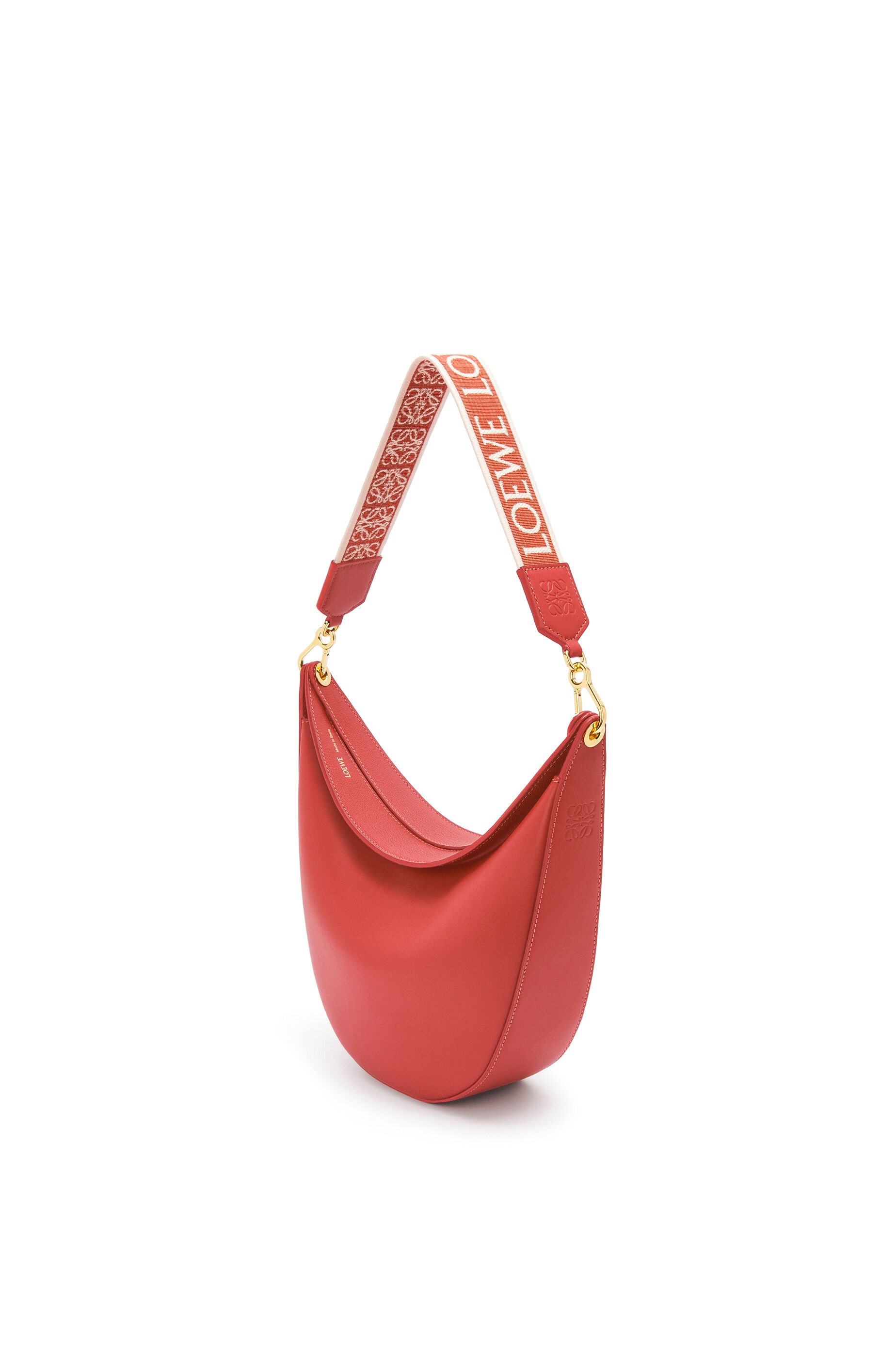 LOEWE Luna bag in satin calfskin and jacquard - 2