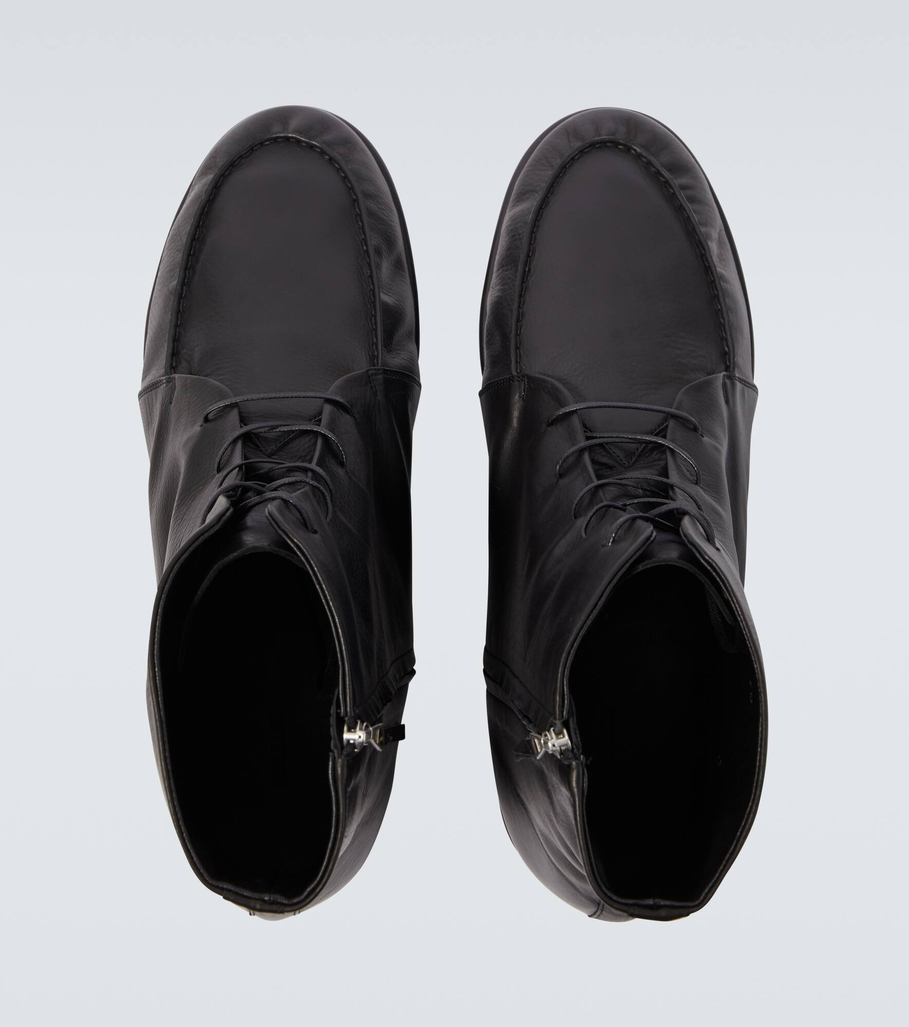 Leather Derby boots - 4