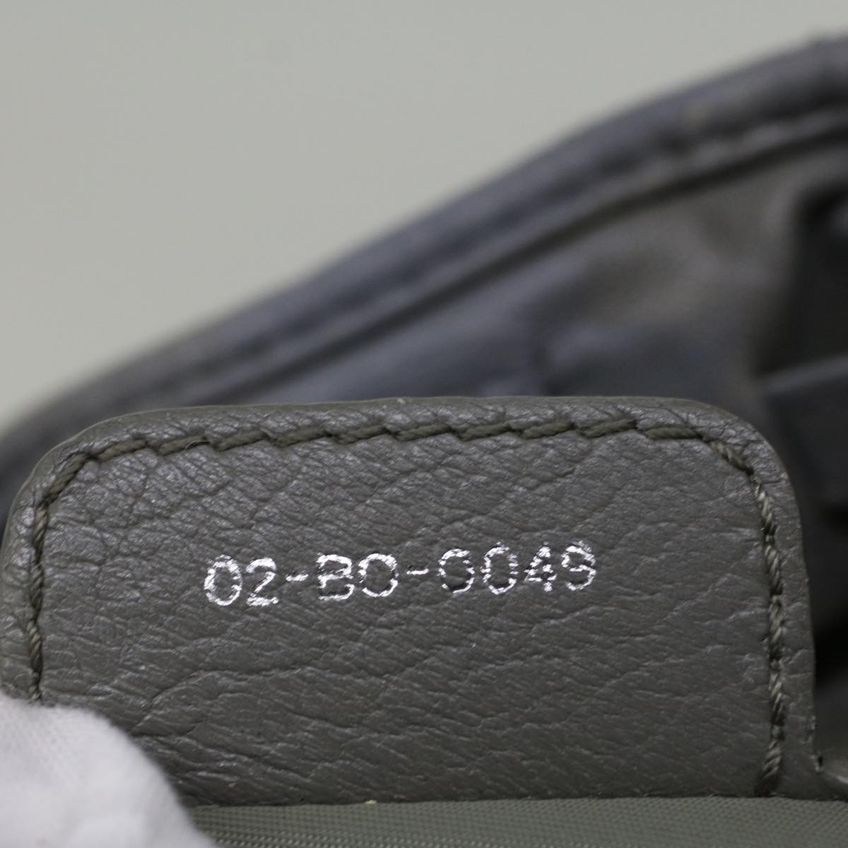 DIOR Canage Hand Bag Nylon Gray - 12