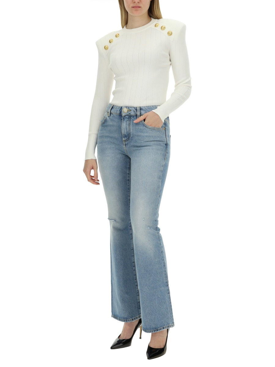 Balmain Women Flare Fit Jeans - 3
