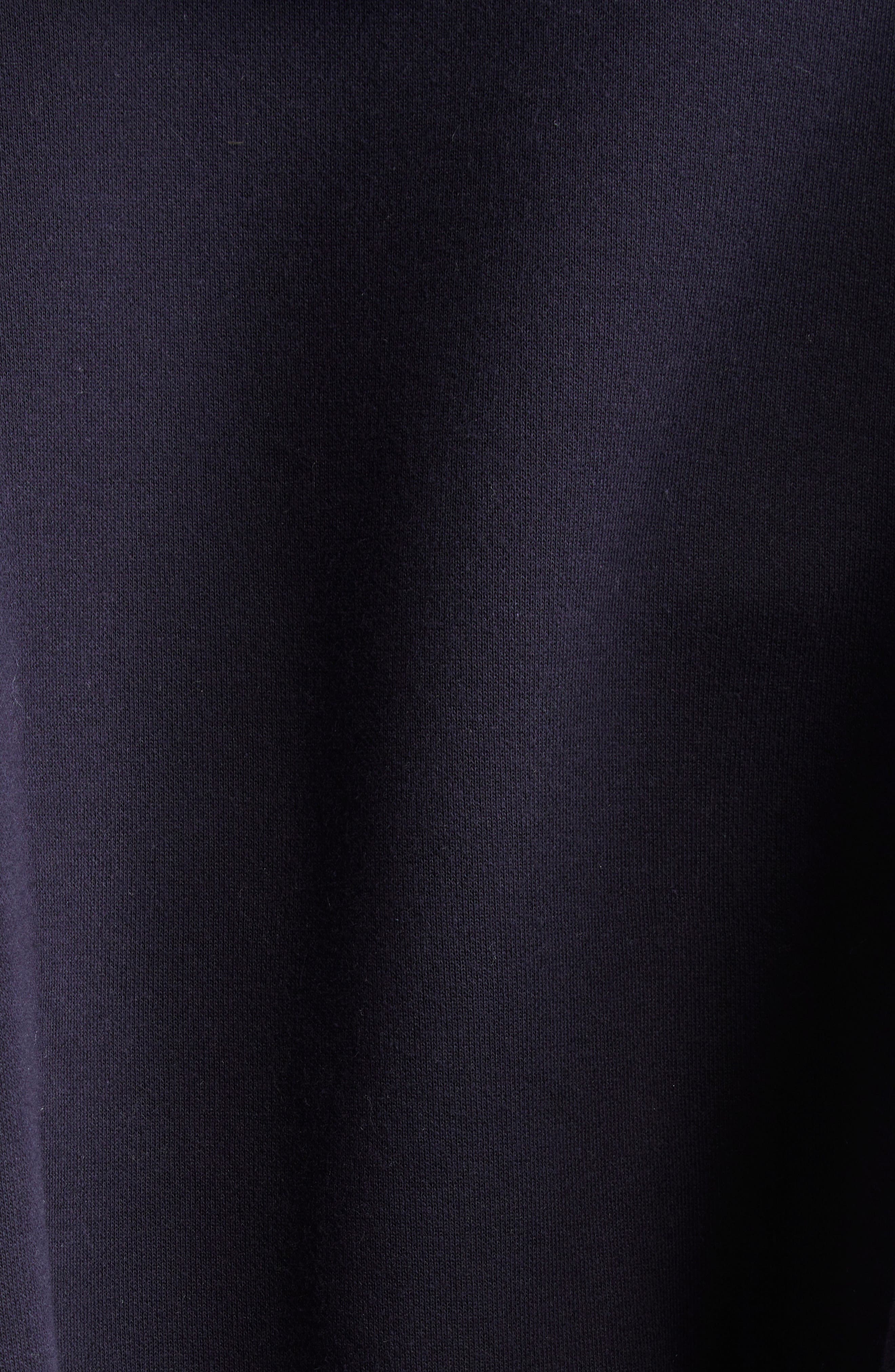 Sacai Sponge Sweat x Nylon Twill Hoodie in Navy/Khaki 212 at Nordstrom - 6