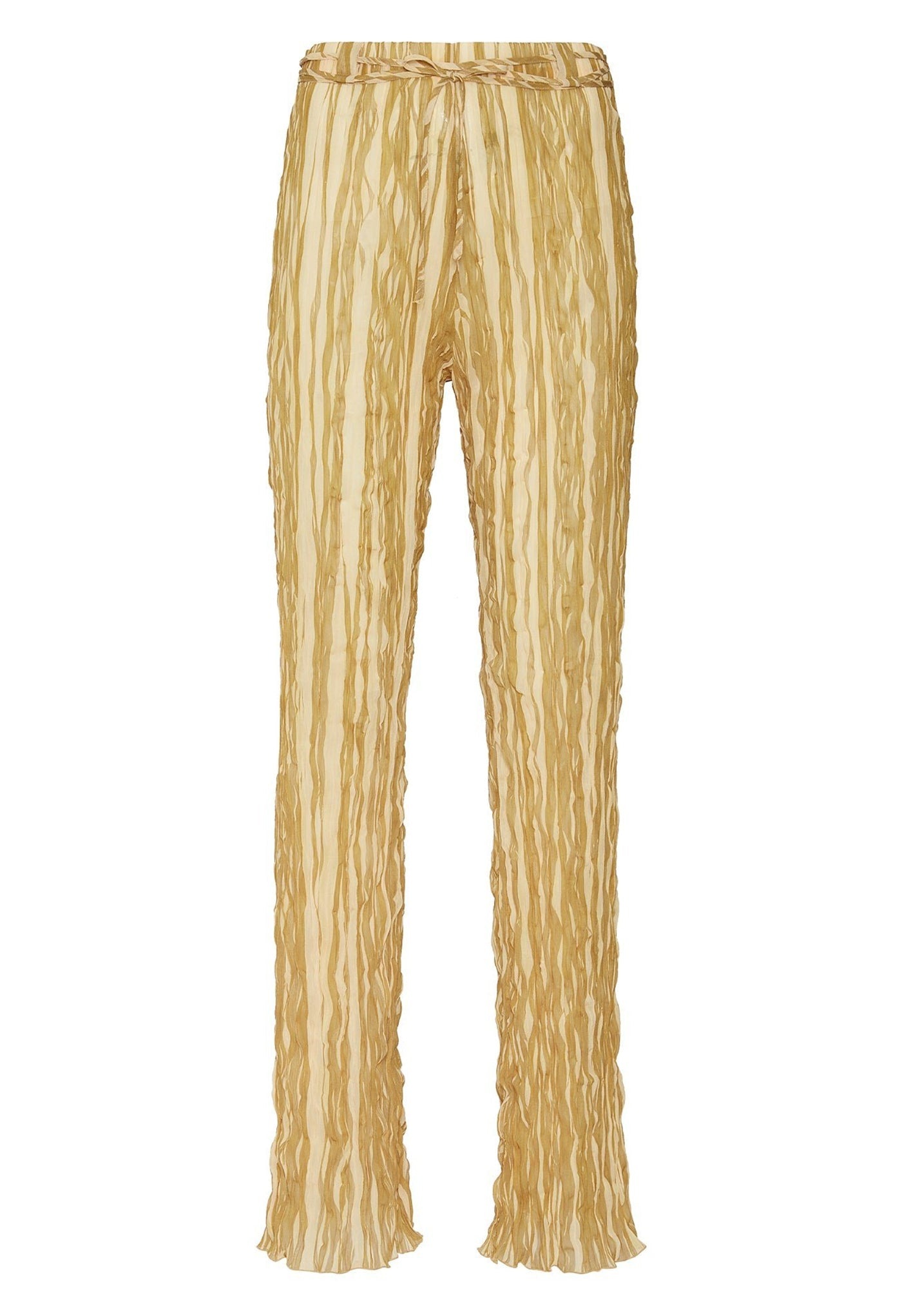 Pleated Georgette Slim Pant - 1