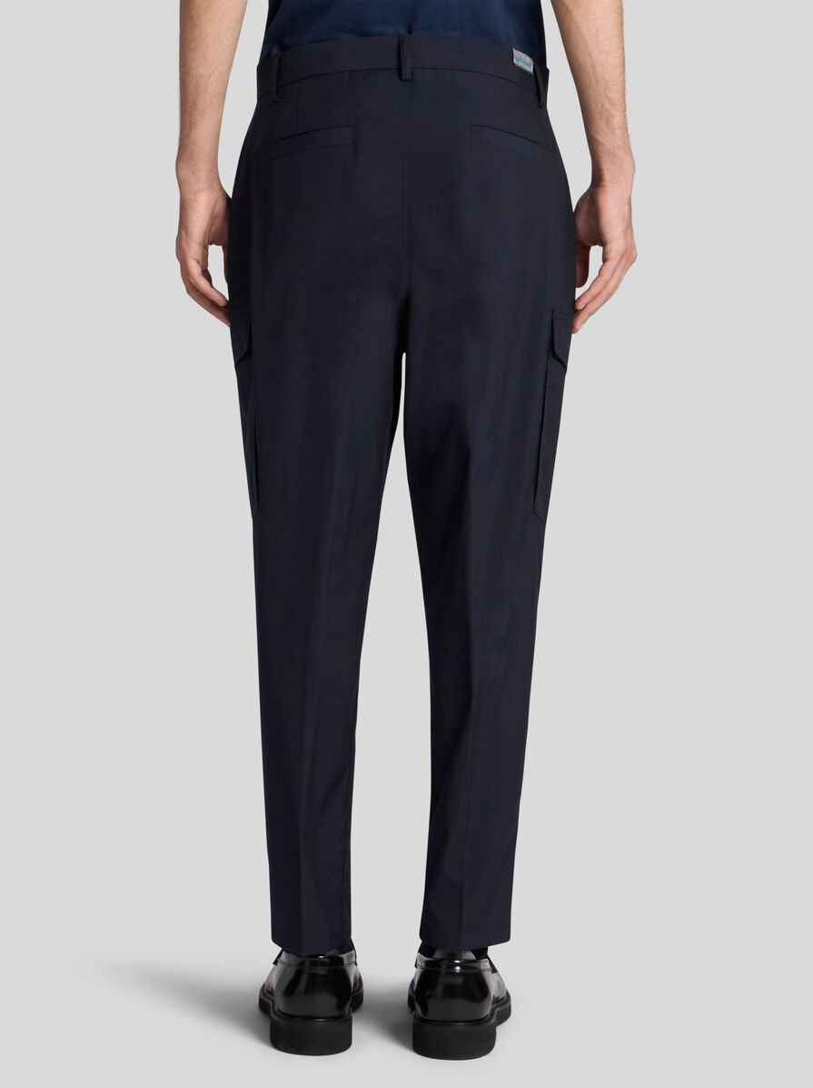 WOOL-BLEND CARGO TROUSERS - 5