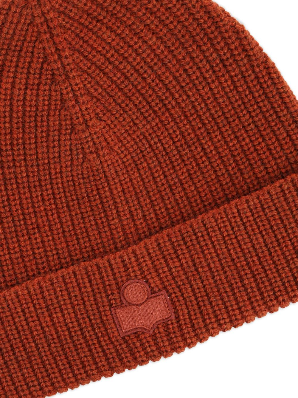 ribbed logo beanie - 3