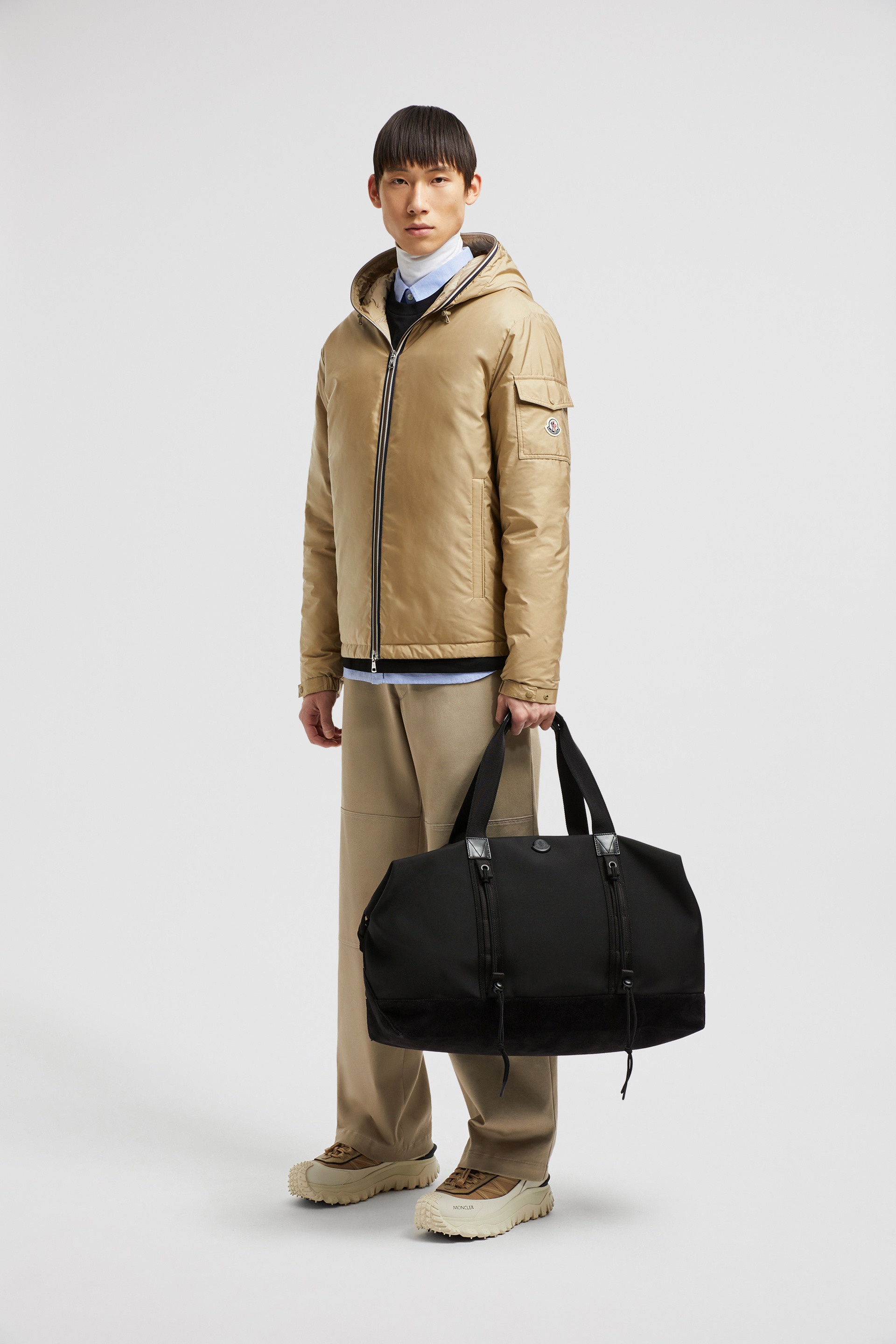 Tech Water-Repellent Leather-Trimmed Duffle Bag - 2