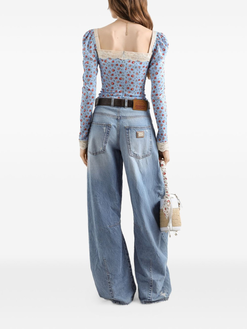 panel distressed jeans 3