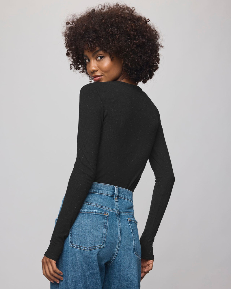 Isabella Eyelash Shimmer Long Sleeve Tee 6