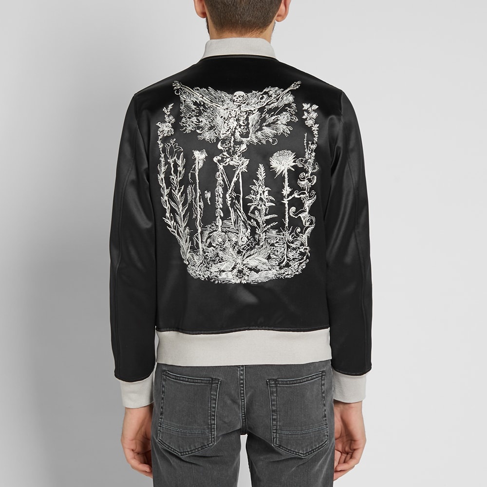 Alexander McQueen Skull Silk Blouson Jacket - 6