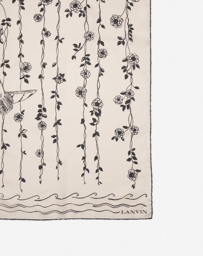 Lanvin DOVES AND GARDENS PRINT SILK SCARF outlook