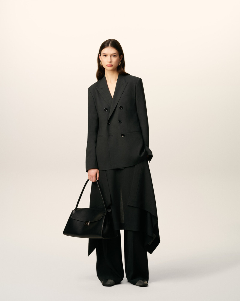 AMI Paris BLACK WOOL DOUBLE BREASTED JACKET outlook