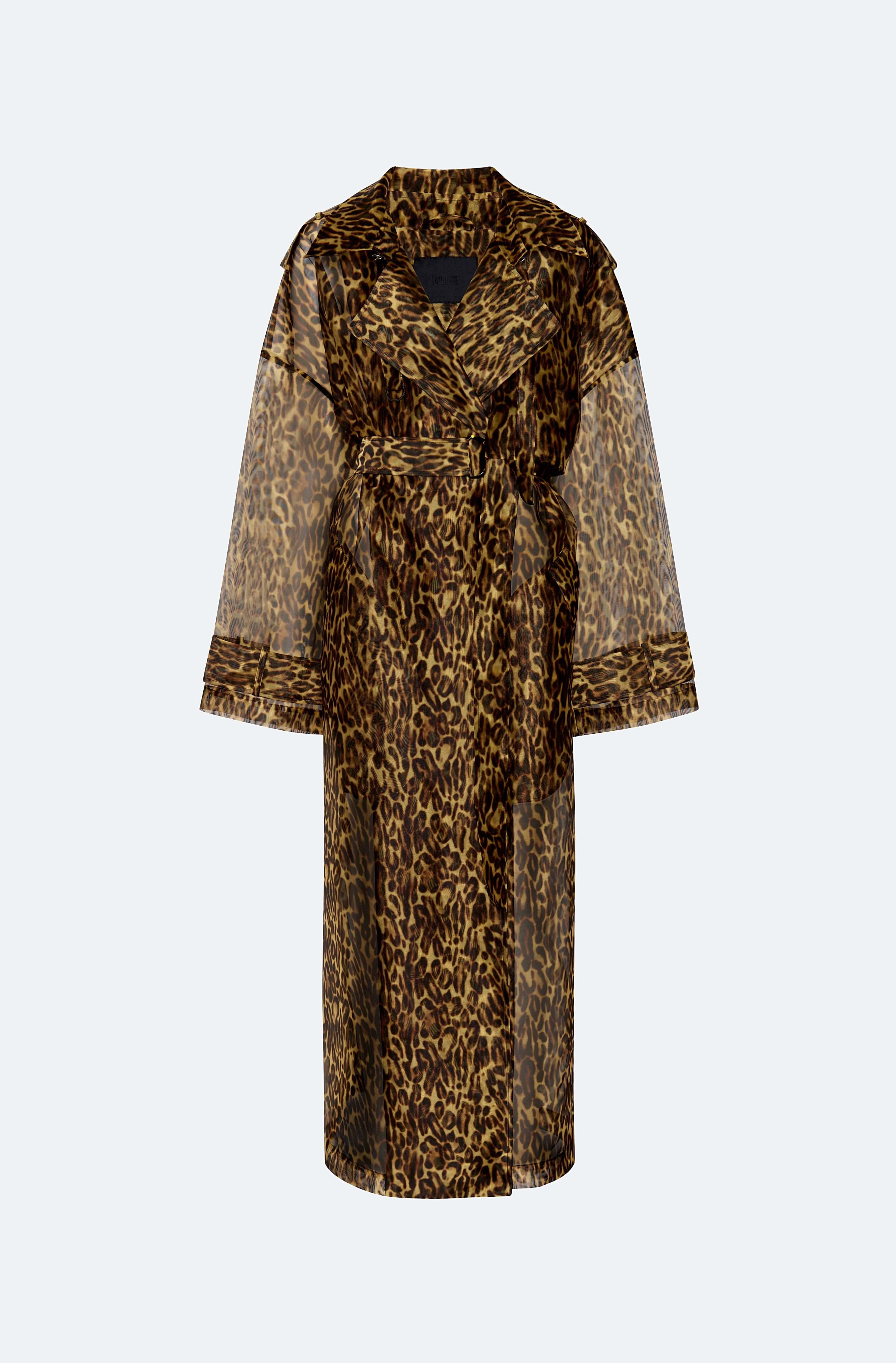 Organza Leopard Trench - 1