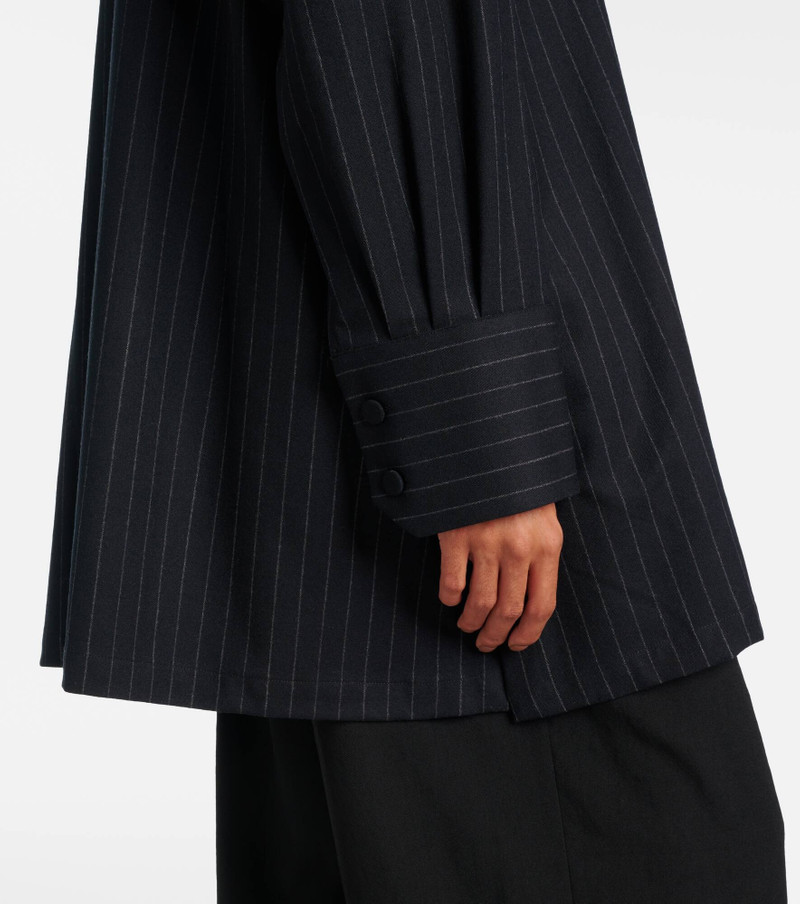 Pinstripe 모직 벨트 5