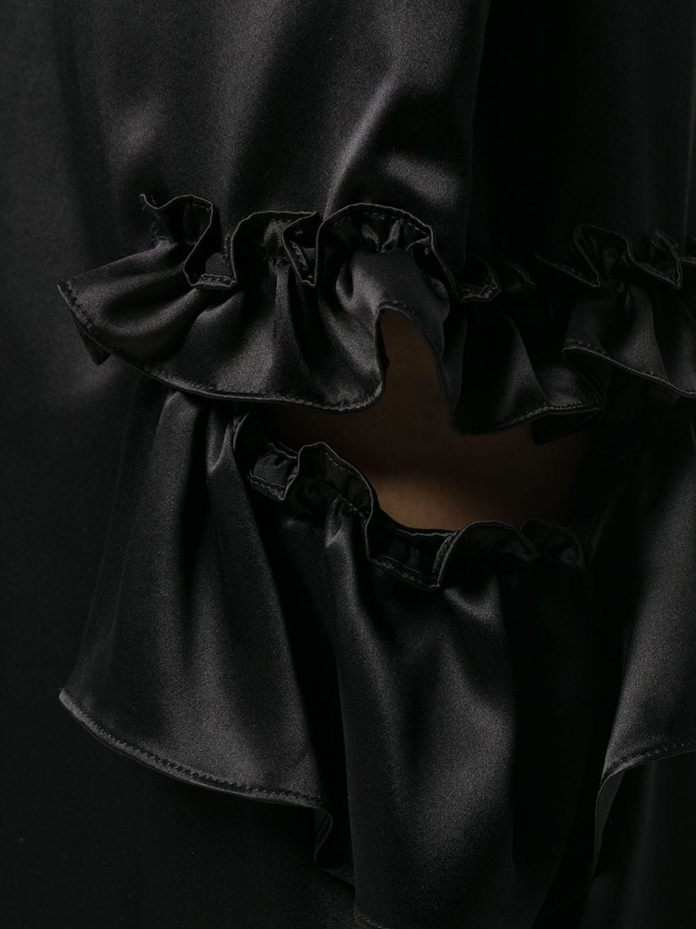 cut-out ruffle detail skirt - 5