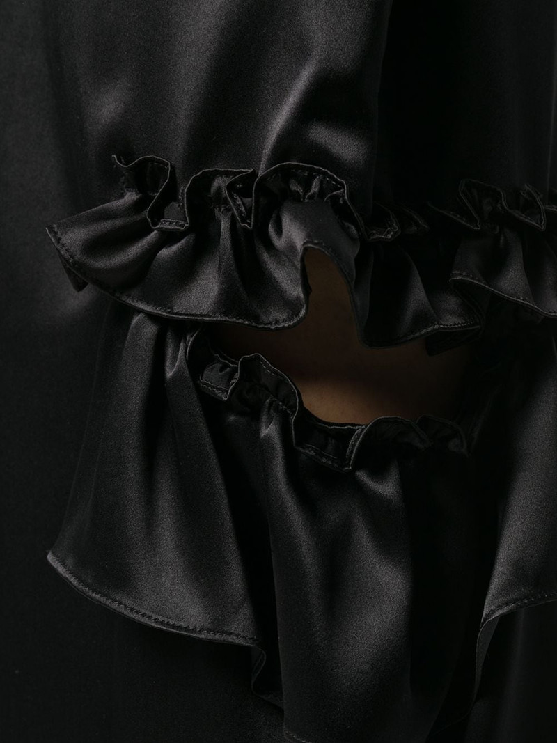 cut-out ruffle detail skirt 5