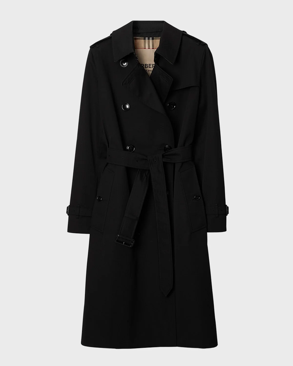 Kensington Organic Belted Double-Breasted Trench Coat - 1