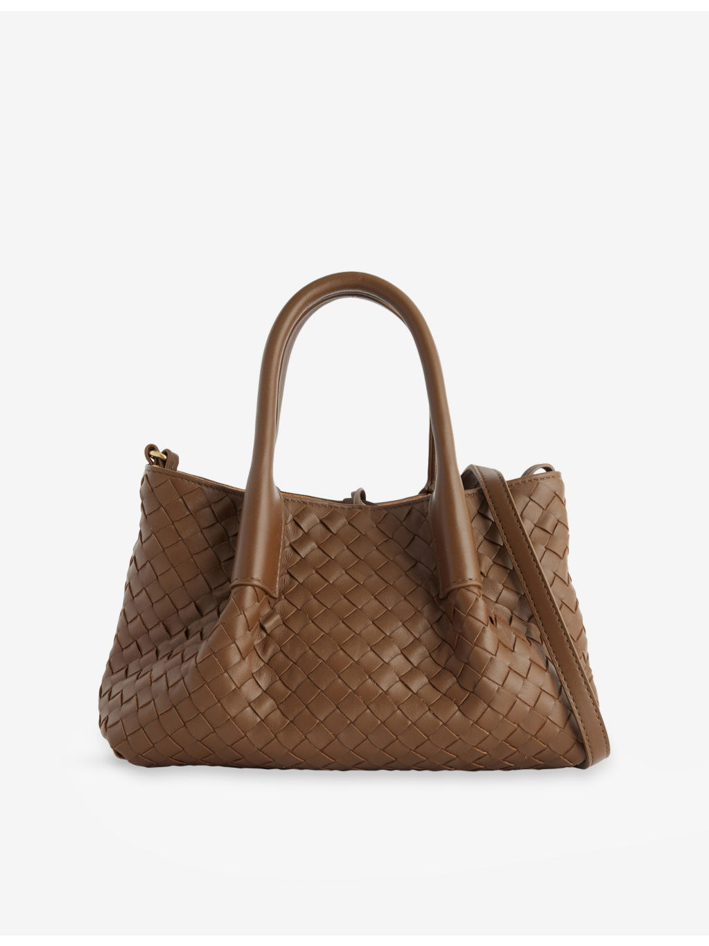 Small Pinoteca Intreacciato Leather Shoulder Bag - 1
