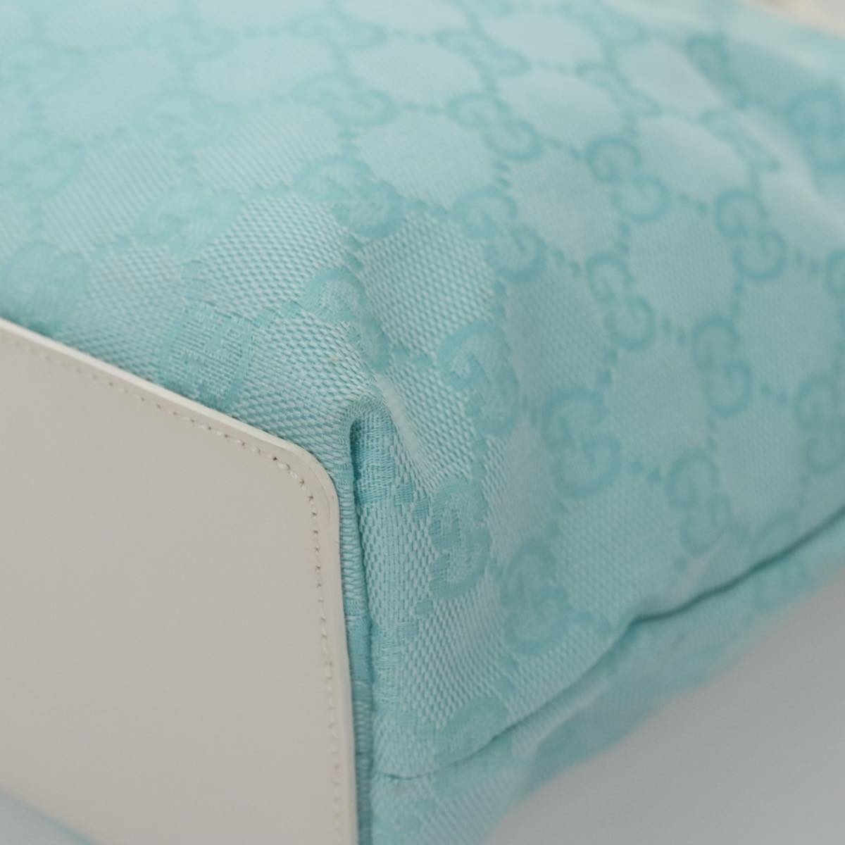 GUCCI GG Canvas Tote Bag Light Blue - 12