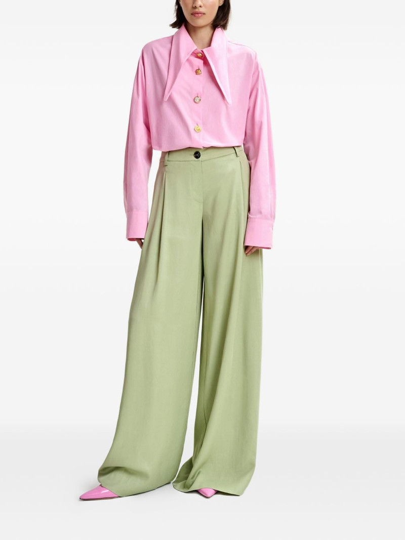 pleated wide-leg trousers 3