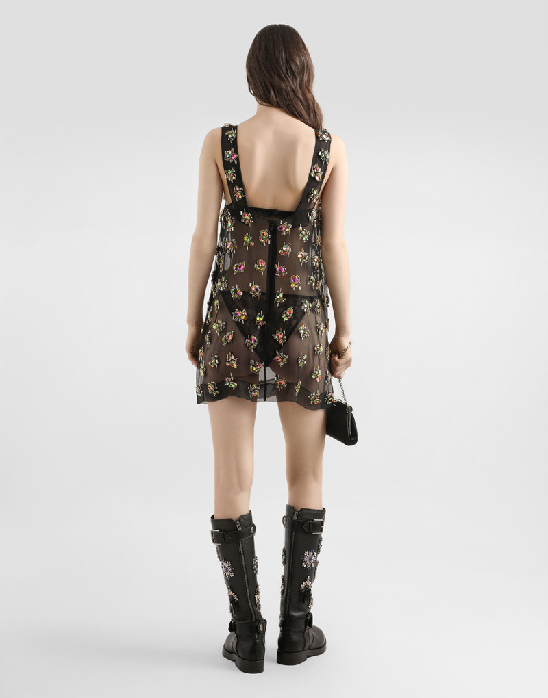 Organza dress with embroidery 3