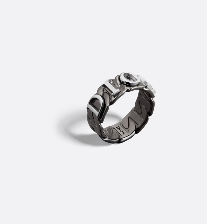 Dior Contrast Chain Link Ring 5