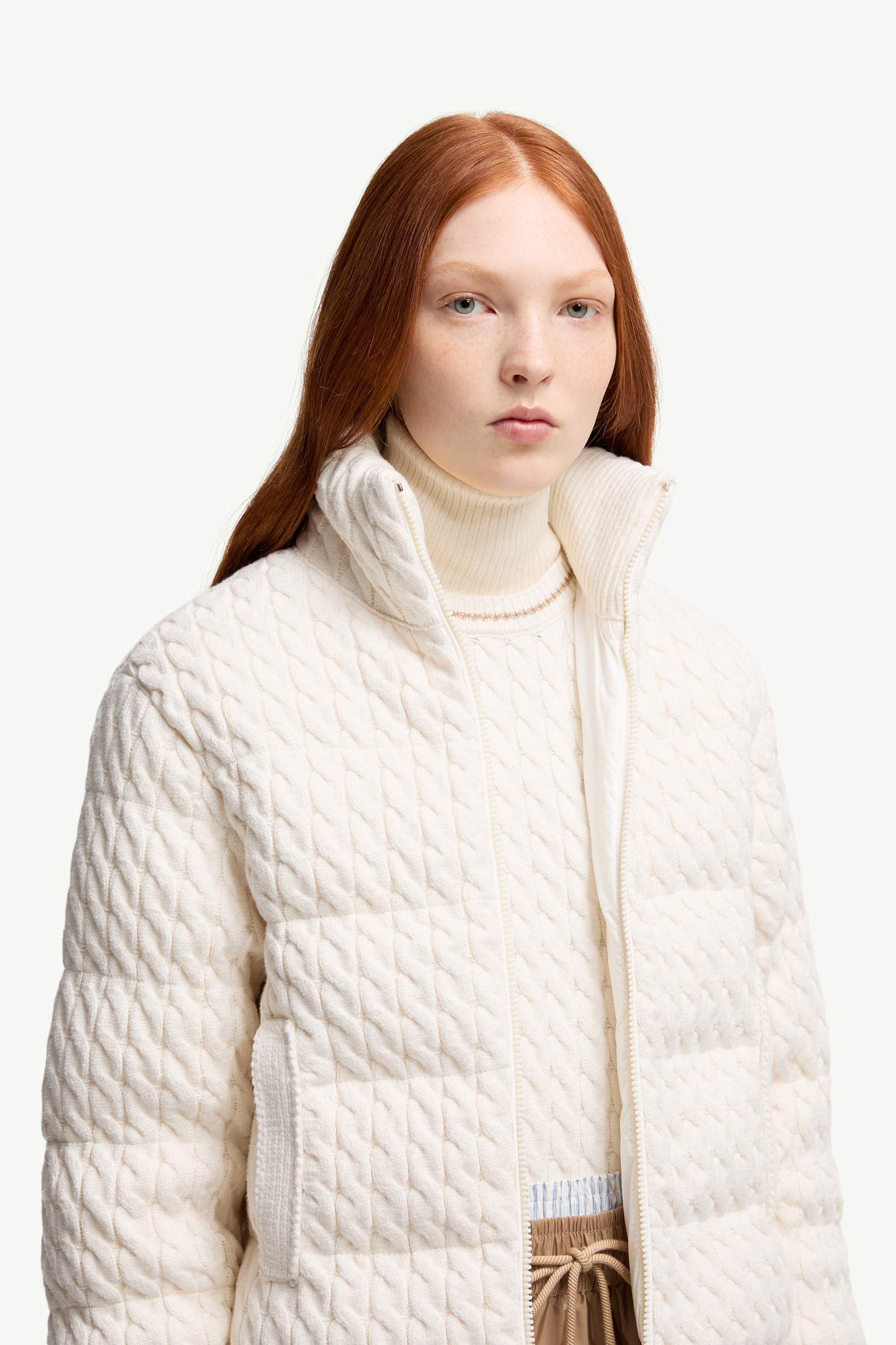 Padded Wool & Cotton Zip-Up Cardigan - 6