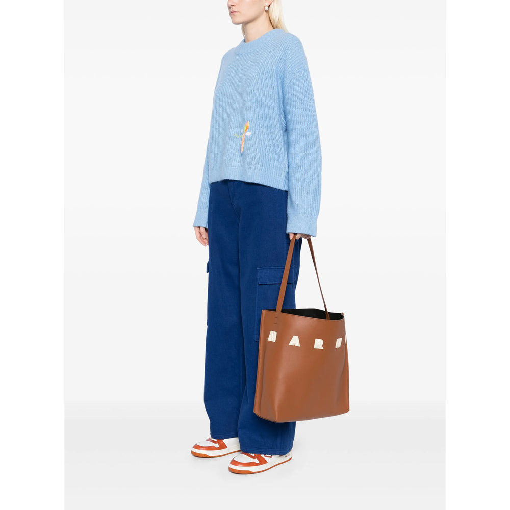 Marni Brown Tote Bags Women - 5