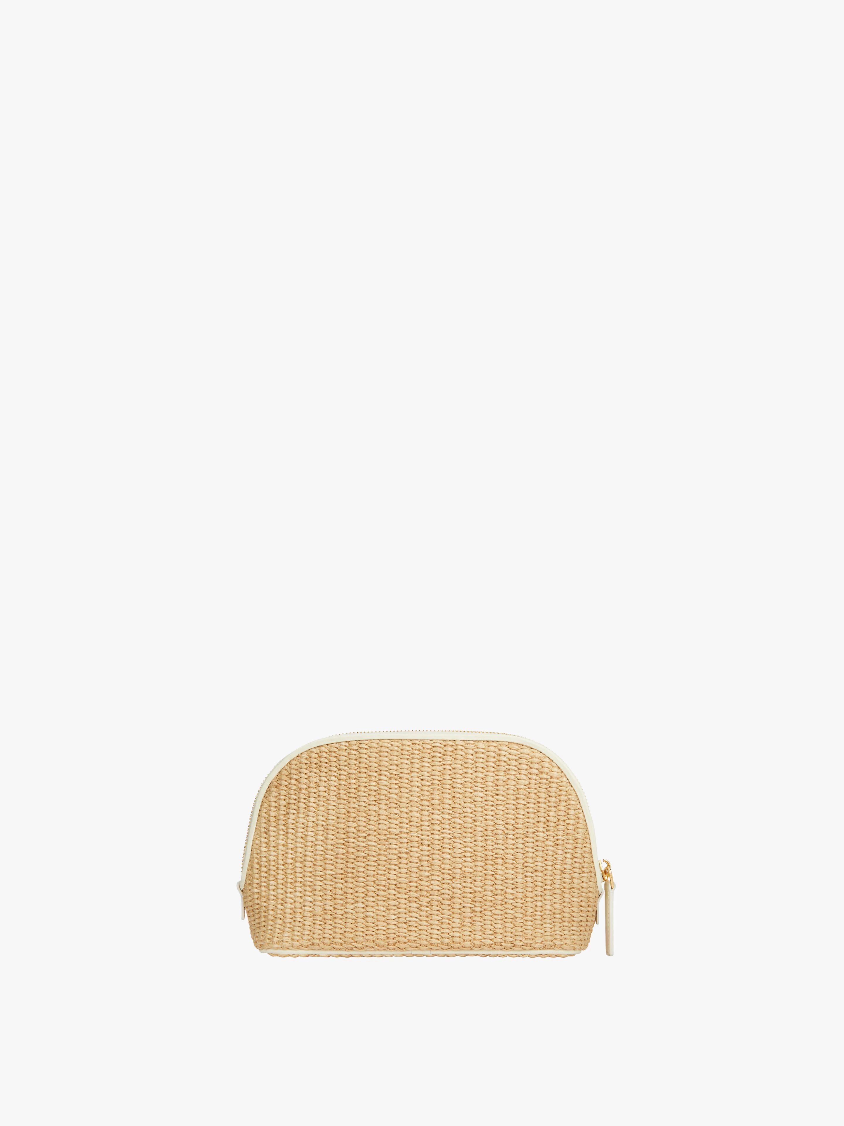 G-ESSENTIALS POUCH IN RAFFIA - 3