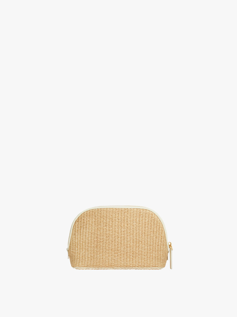 G-ESSENTIALS POUCH IN RAFFIA 3