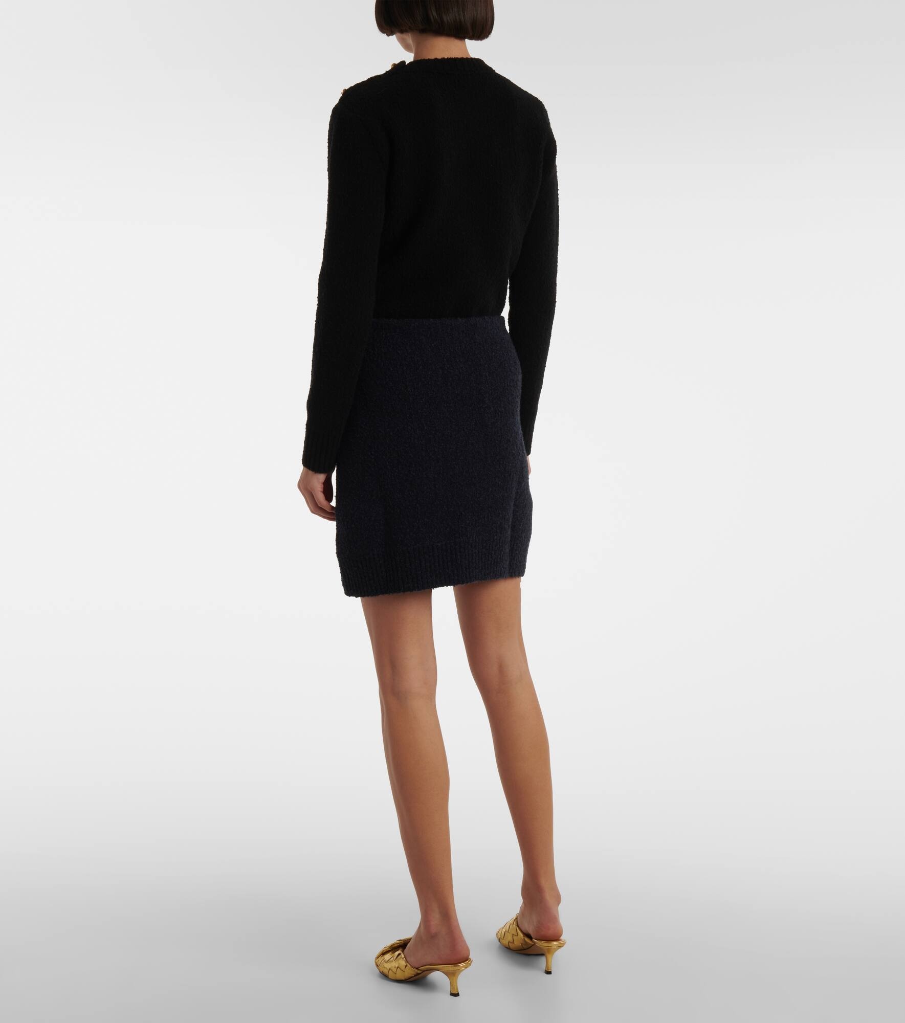 Bouclé midi skirt - 3