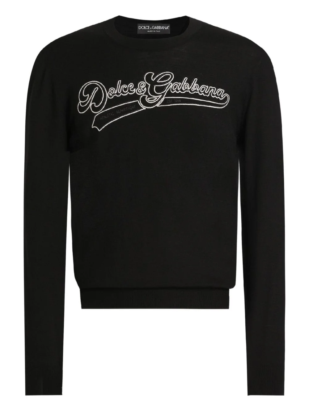 logo crew neck knitwear - 1