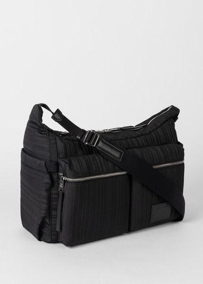 Paul Smith Black 'Shadow Stripe' Cross-Body Bag outlook