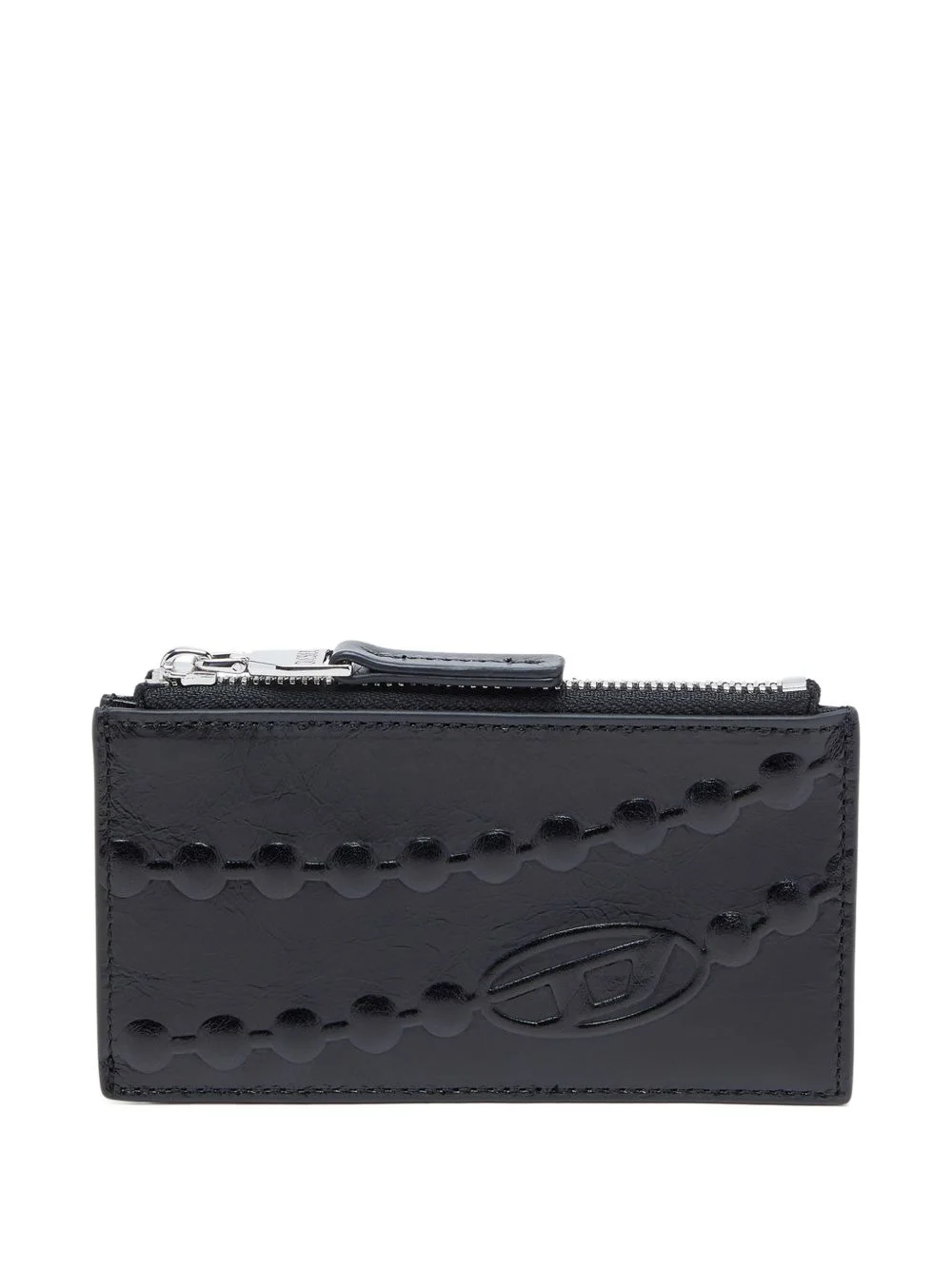 embossed zip card case - 1