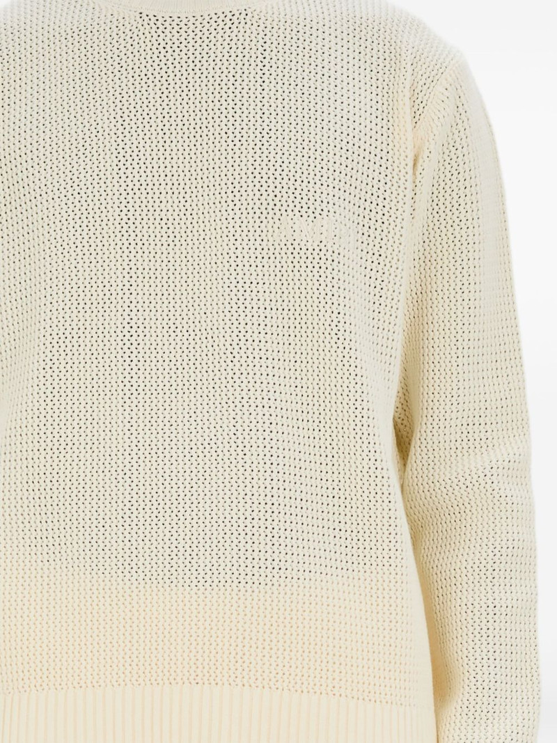 AMIRI waffle-knit crew-neck sweater outlook