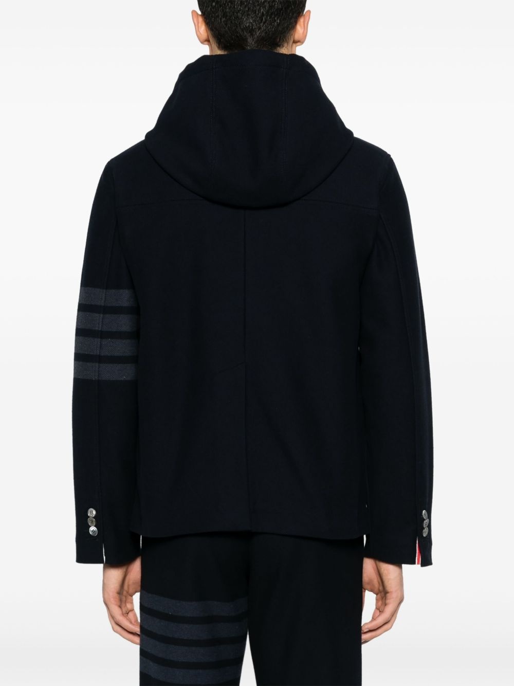 4 Bar-stripe hooded jacket - 4