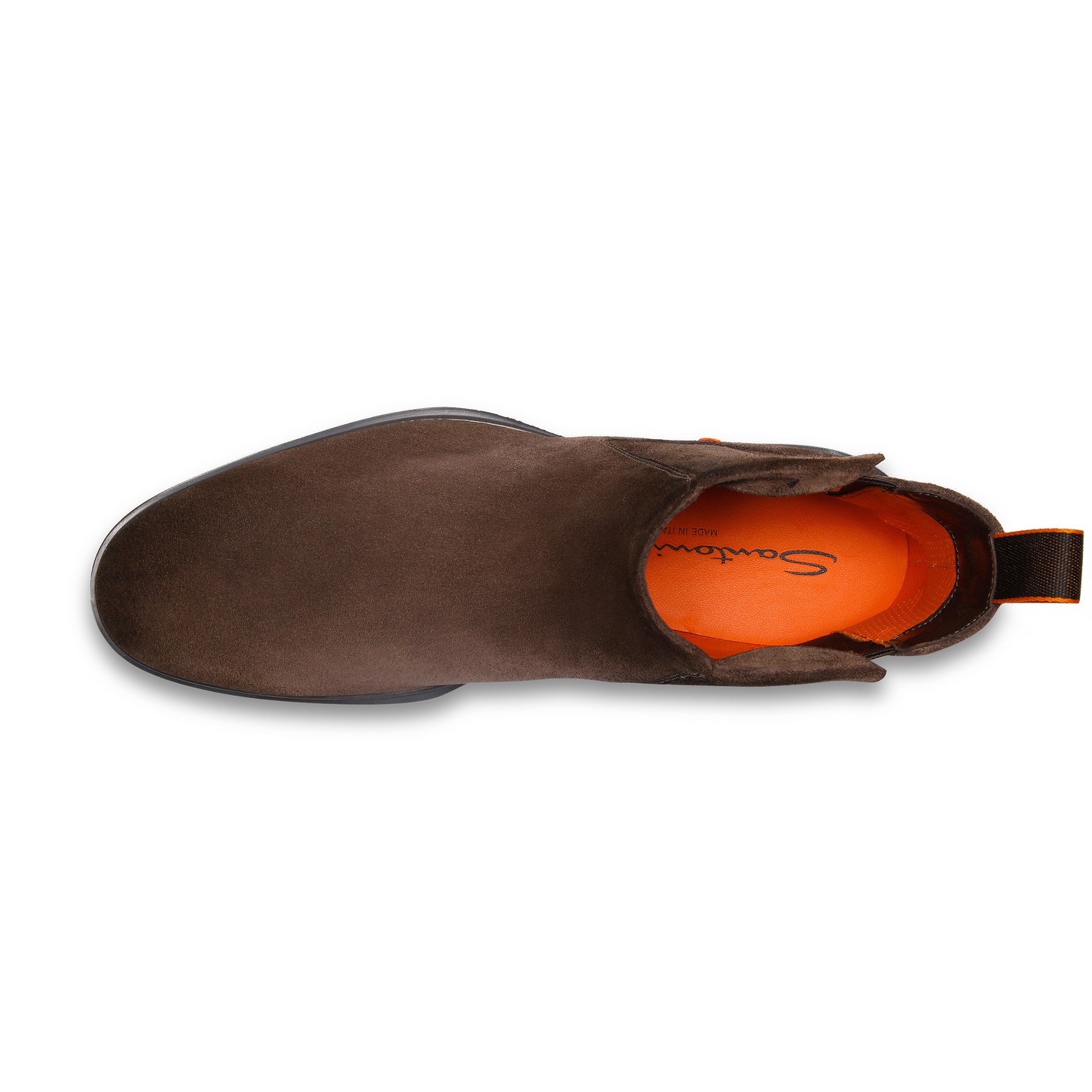 Men's dark brown suede Chelsea boot - 5
