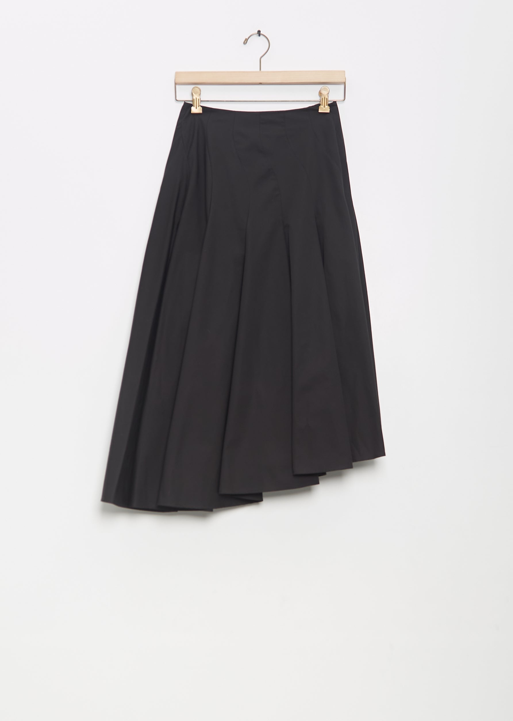 Cotton Rio Asymmetrical Pleated Midi Skirt - 5