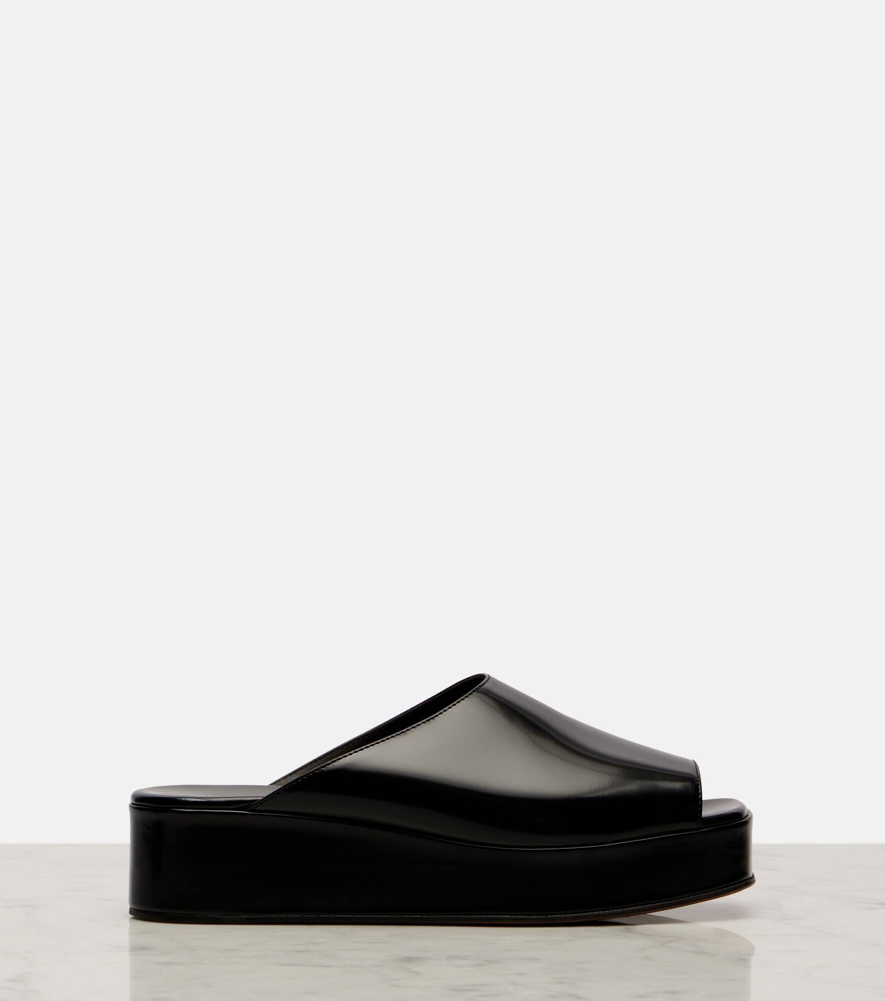 Emi patent leather platform mules - 4