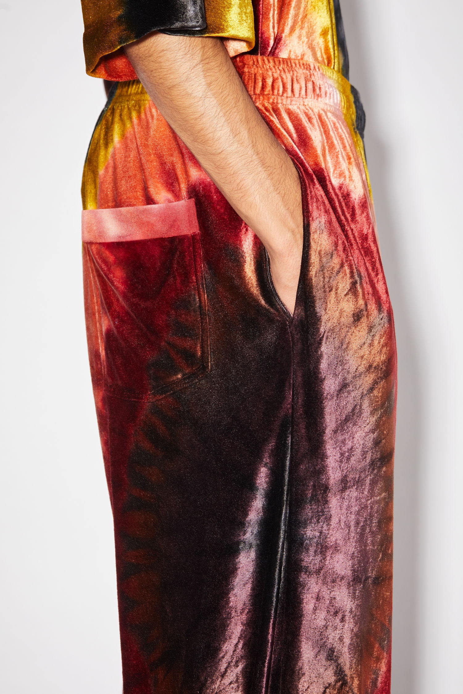 Tie dye sweatpants - Burgundy - 6