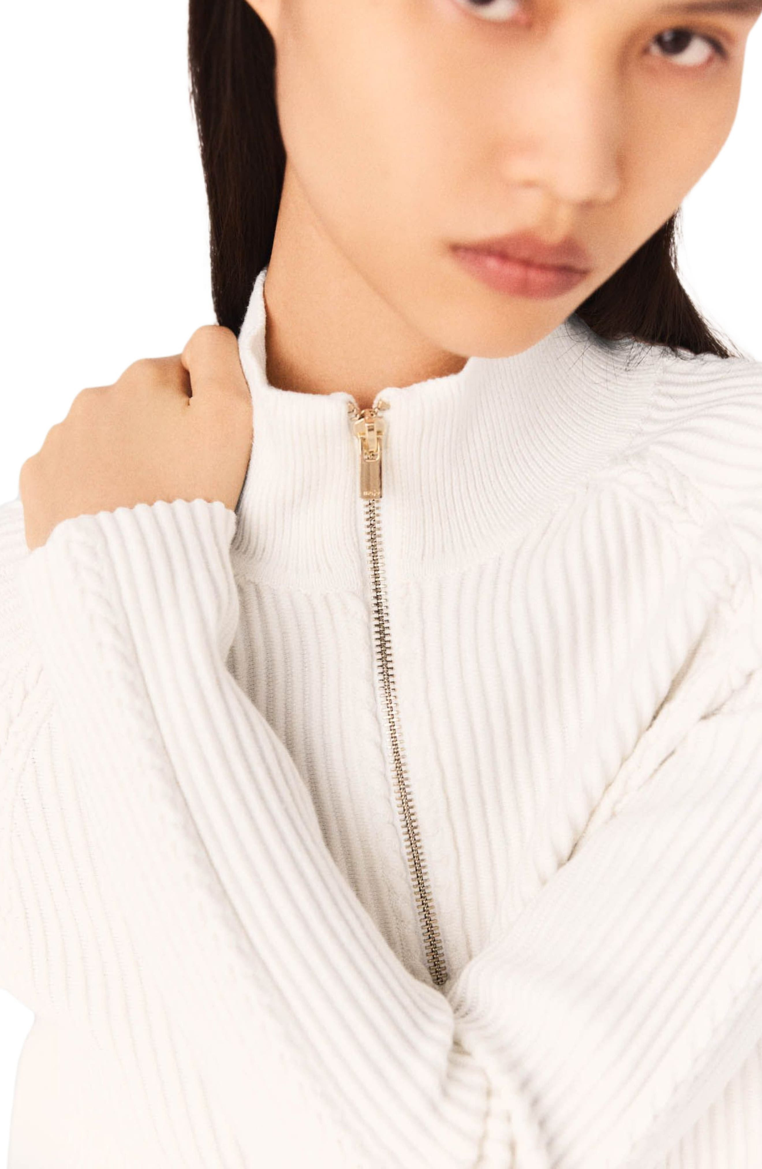 maje High-neck sweater in Ecru at Nordstrom - 5
