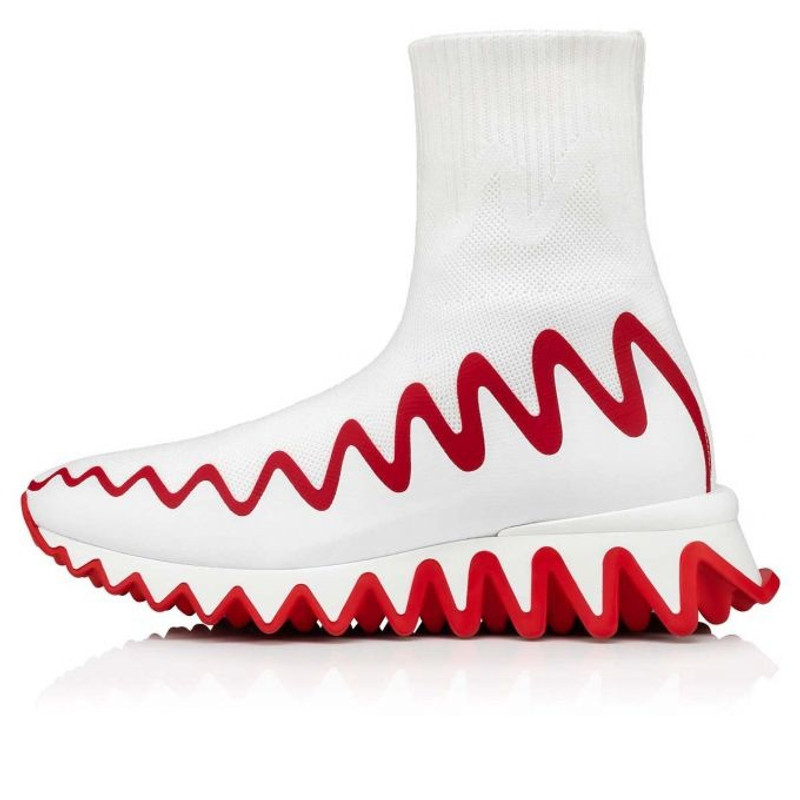Christian Louboutin Sharky Sock White outlook