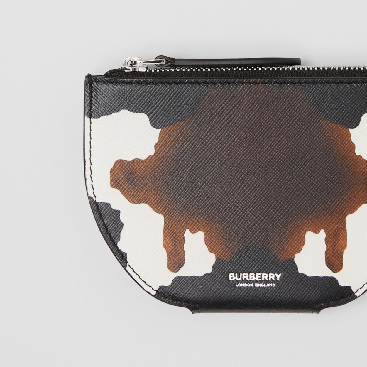 Camouflage Print Leather Olympia Card Case - 2
