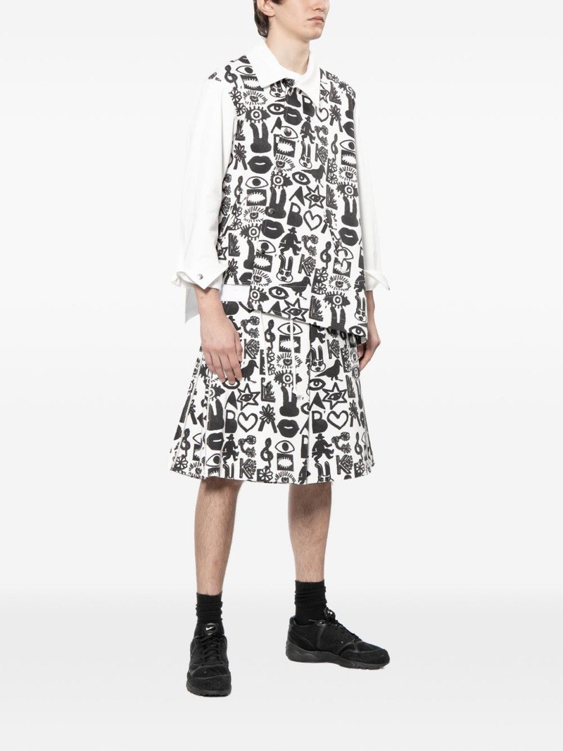 asymmetric graphic print shirt jacket 3