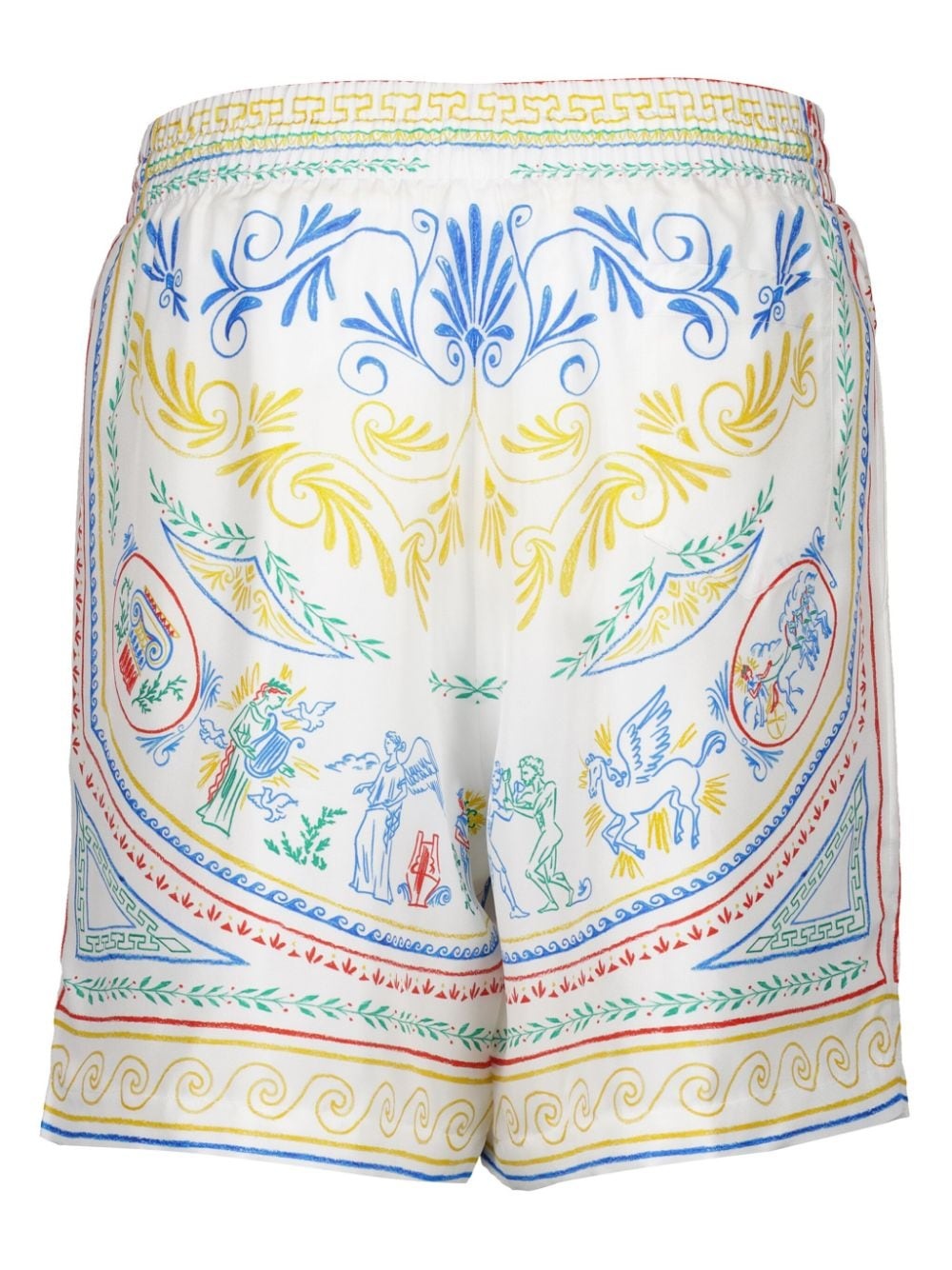 printed silk shorts - 2