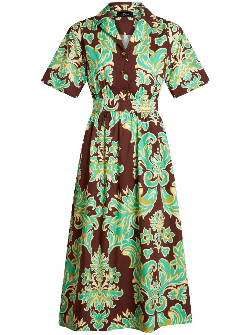 Venus-print cotton shirtdress - 1