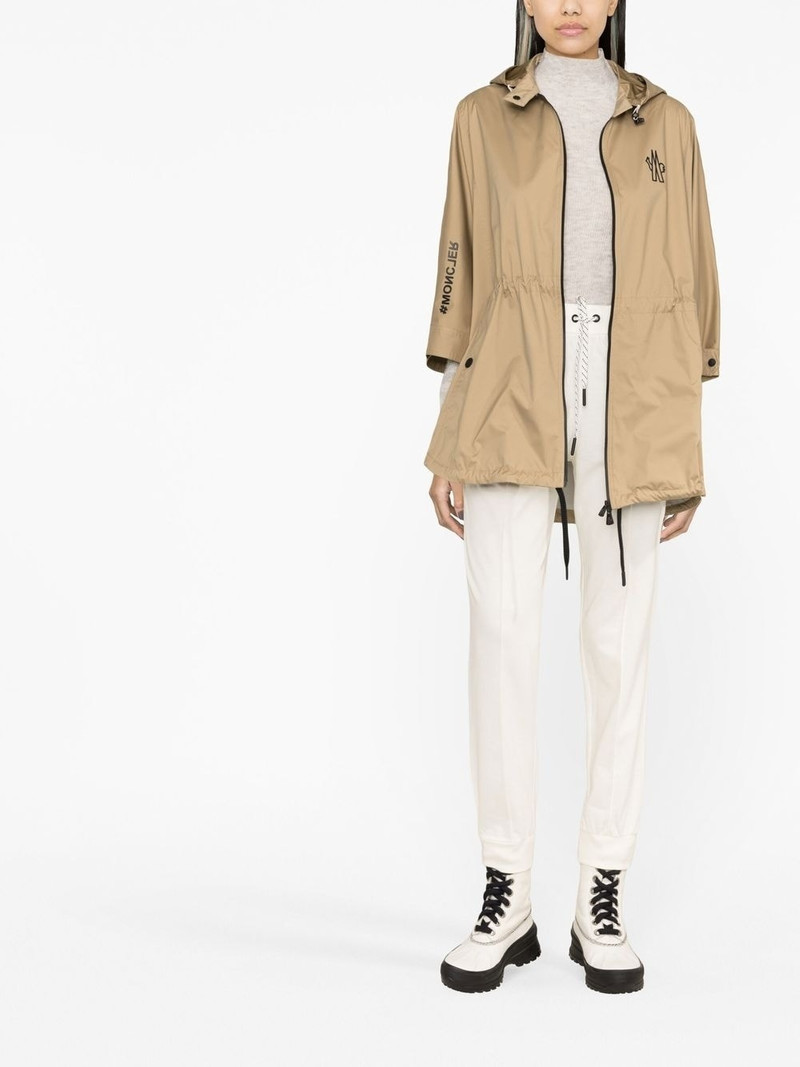 Moncler Grenoble drawstring-waistband cotton track pants outlook