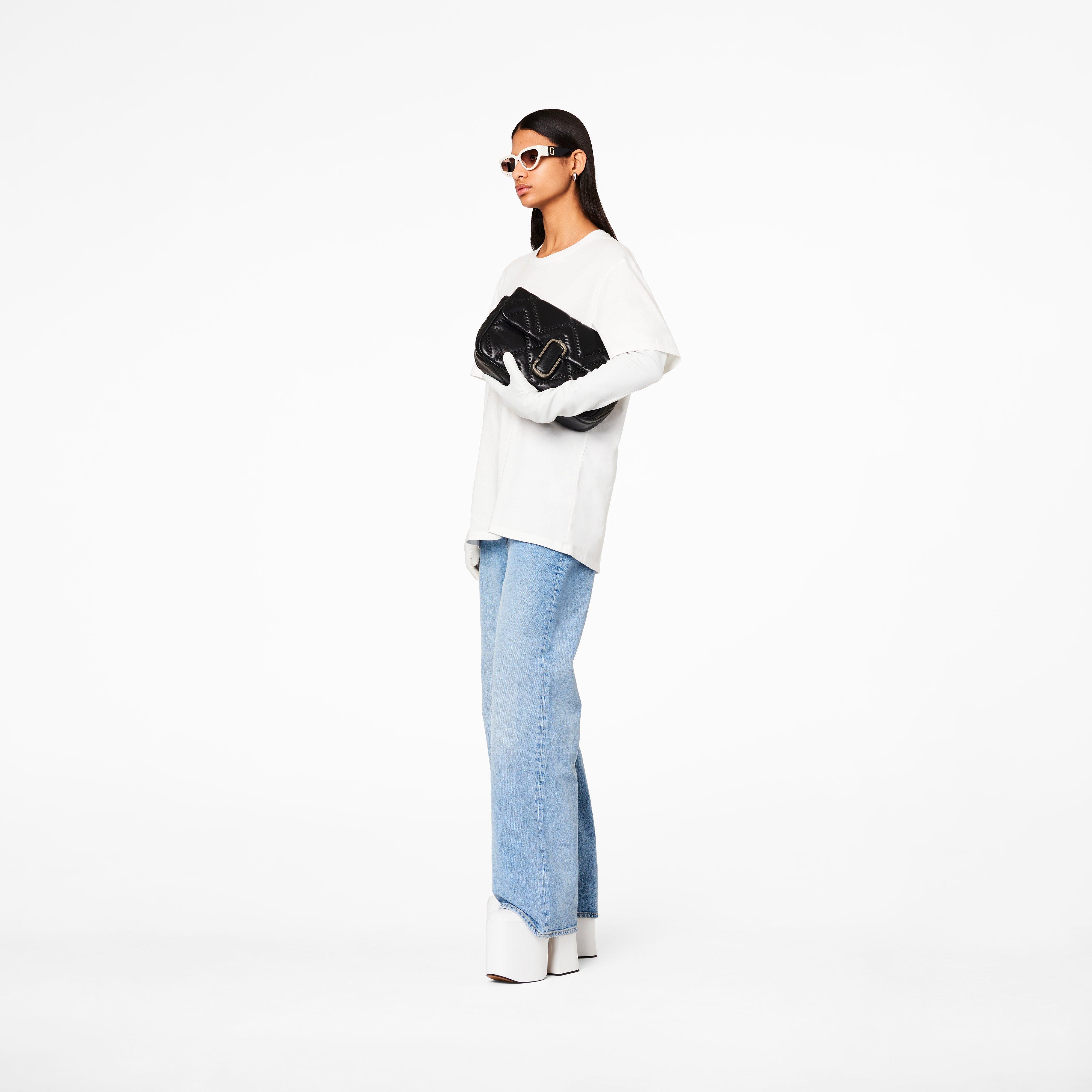 THE QUILTED LEATHER J MARC LARGE SHOULDER BAG - 6