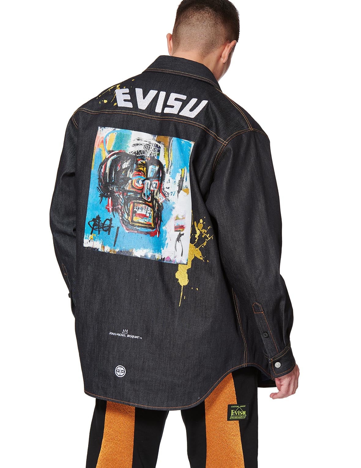EVISU x Jean Michel Basquiat "Untitled" Denim Shirt Jacket - 3